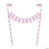 It's a Girl Bunting Cake Topper