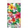 Plastic Foil Tablecloth - 2.13 m x 1.37 m - Tropical Leaves Summer Party