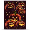 Pumpkin Grin Halloween Window Clings Sheet