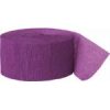 24m Purple Crepe Paper Party Streamer
