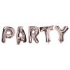 Foil Silver Party Letter Balloon Banner Kit