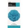 Tissue Paper Honeycomb Ball Party Decoration - 20 cm - Teal Colour