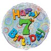 18" Foil Prism Happy 7th Birthday Balloon