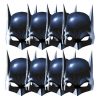 Batman Party Masks, Pack of 8