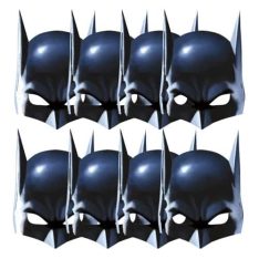 Batman Party Masks, Pack of 8