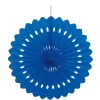 40cm Royal Blue Tissue Paper Fan Decoration