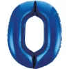 Giant Blue Foil Number 0 Balloon 86 cm / 34 inch