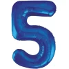 Giant Blue Foil Number 5 Balloon 86 cm / 34 inch
