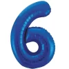 Giant Blue Foil Number 6 Balloon 86 cm / 34 inch