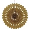 40cm Gold Tissue Paper Fan Decoration