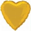 18" Foil Gold Heart Helium Balloon