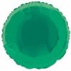 18" Foil Round Green Helium Balloon