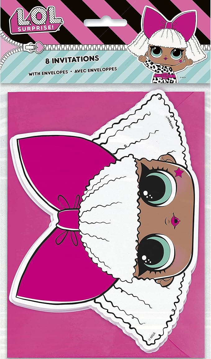 Party Invitations - LOL Surprise Party - Pack of 8 - Image 3