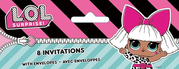 Party Invitations - LOL Surprise Party - Pack of 8 - Image 5