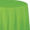 Round Lime Green Plastic Tablecloth, 7ft