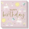 Unicorn Happy Birthday Luncheon Napkins, Pack of 16