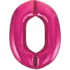 Giant Pink Foil Number 0 Balloon 86 cm / 34 inch