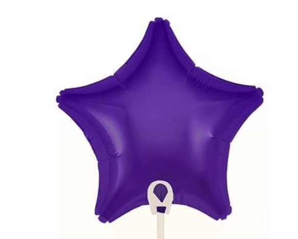 20" Foil Star Shaped Balloon - Purple Colour