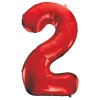 34" Giant Red Foil Number 2 Balloon