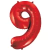 34" Giant Red Foil Number 9 Balloon 86 cm / 34 inch
