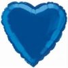 18" Foil Royal Blue Heart Helium Balloon