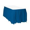 Plastic Royal Blue Table Skirt, 14ft