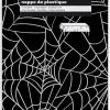 Plastic Black Spider Web Halloween Tablecloth, 7ft x 4.5ft