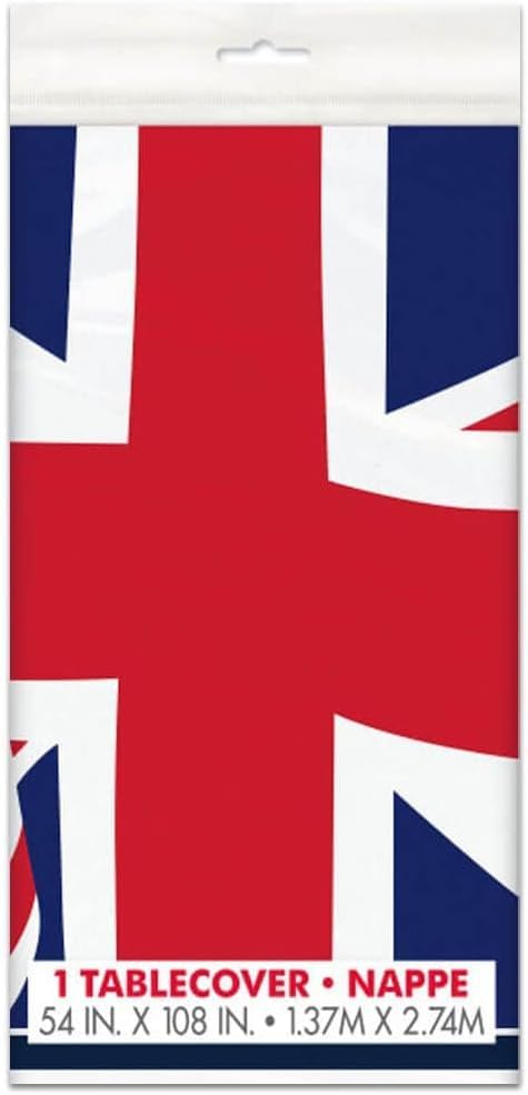 Plastic US American Flag Tablecloth, 7ft x 4.5ft - Image 3