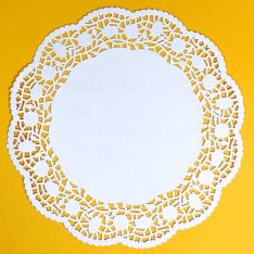 White Placemat Paper Doilies, Pack of 8