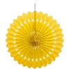 40cm Yellow Tissue Paper Fan Decoration