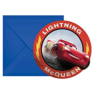 Disney Cars Invitations & Envelopes