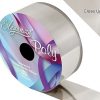 Eleganza Waterproof Poly Ribbon, Metallic Silver