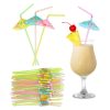 Hawaiian Umbrella Cocktail Straws