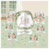 Love And Leaves Bridal Shower Table Centerpiece