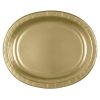 Oval Gold Party Plates