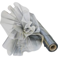 Silver Crystal Organza