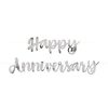 Silver Script Happy Anniversary Banner