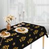 VIP Black/Gold Star tablecloth