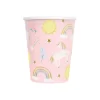 Unicorn Compostable Paper Cups 270ml - Pack of 8