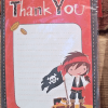 Pack of 10 Pirate Party Invitations And Thank You Card