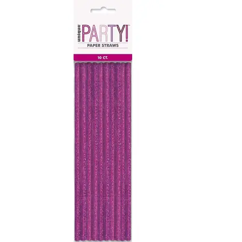 Happy Birthday Pink Straws