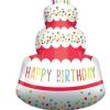 Happy Birthday Cake Supersized Foil Balloon