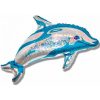 Blue Dolphin Shaped Foil Balloon Copy