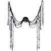 Halloween Black Honeycomb Spider Hanging Decoration - 3.6m