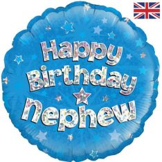 18 inch Happy Birthday Nephew Foil Balloon