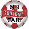 18 inch No.1 Football Fan Red & White Foil Balloon
