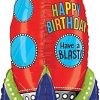 Happy birthday Rocket Foil Balloon Copy