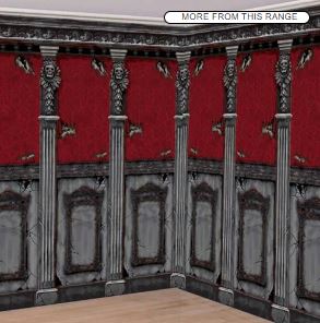 Halloween Haunted Mansion Backdrop Scene Setter Room Rolls 6m - Pack of 2 Copy