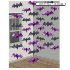 Bats Halloween String Hanging Decorations 213cm - Pack of 6 Copy