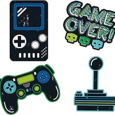 Wall cling decorations video controller game